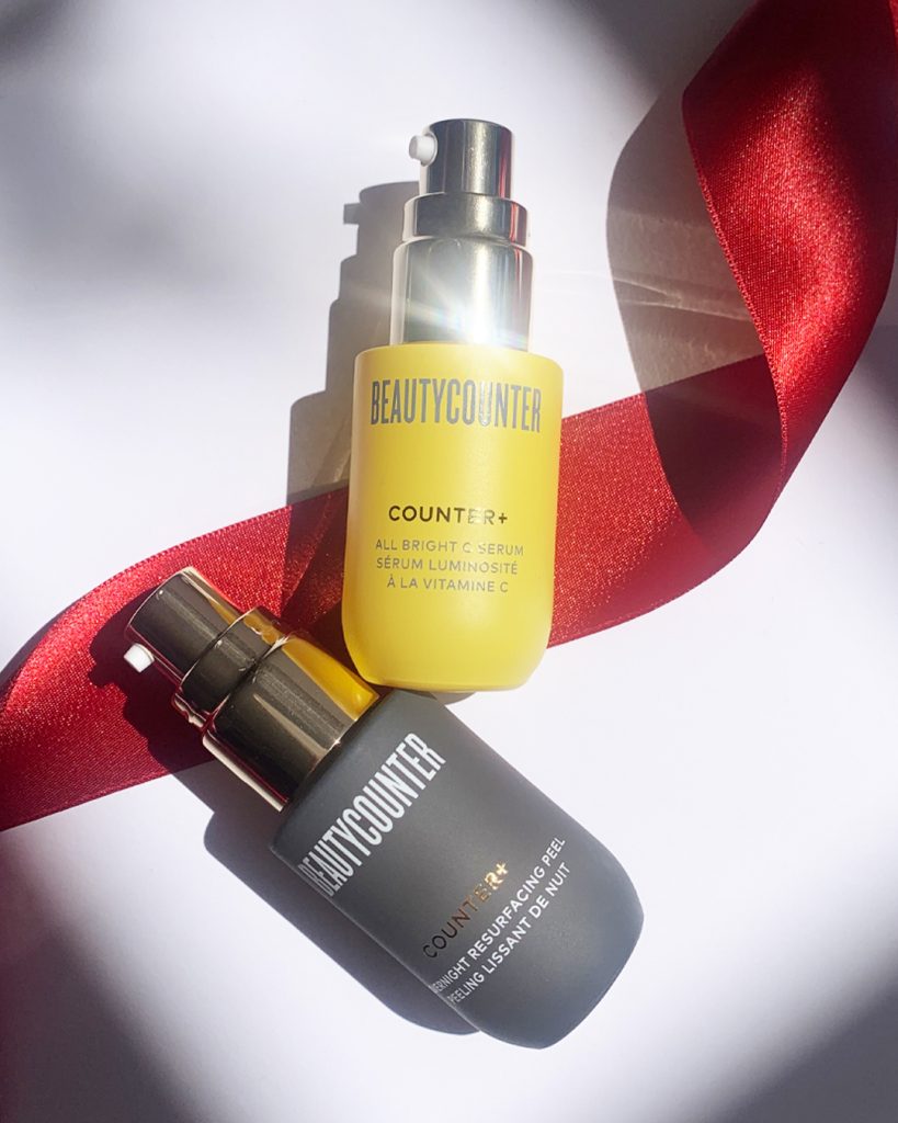 5 gift ideas for the skincare lover, beautycounter overnight resurfacing peel, beautycounter vitamin c serum