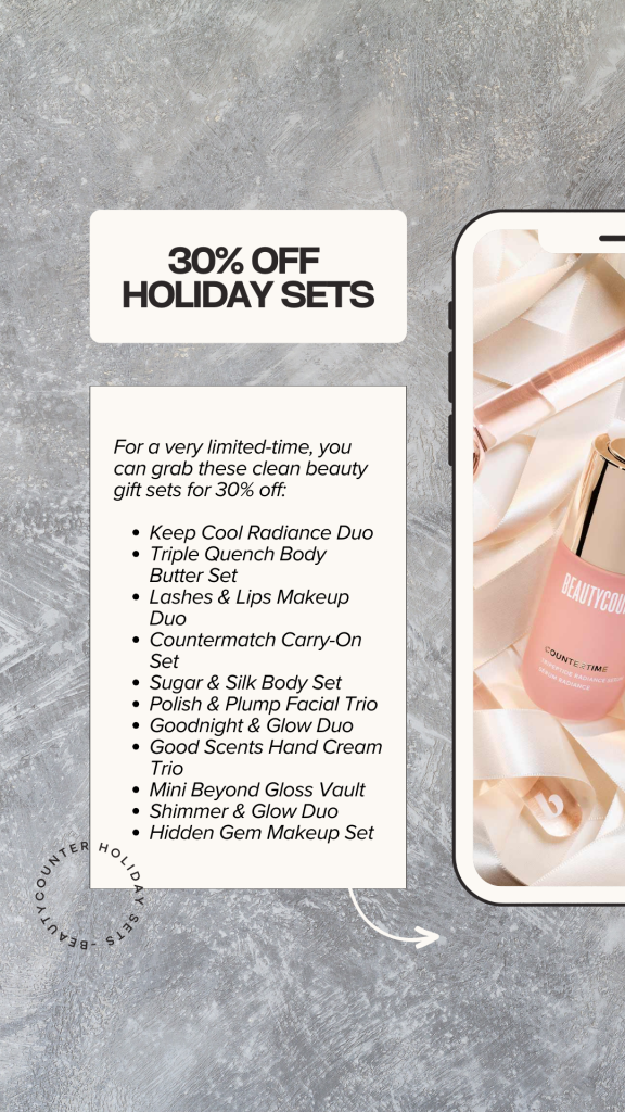 beautycounter flash sale, beautycounter flash sale 2023, beautycounter holiday sets