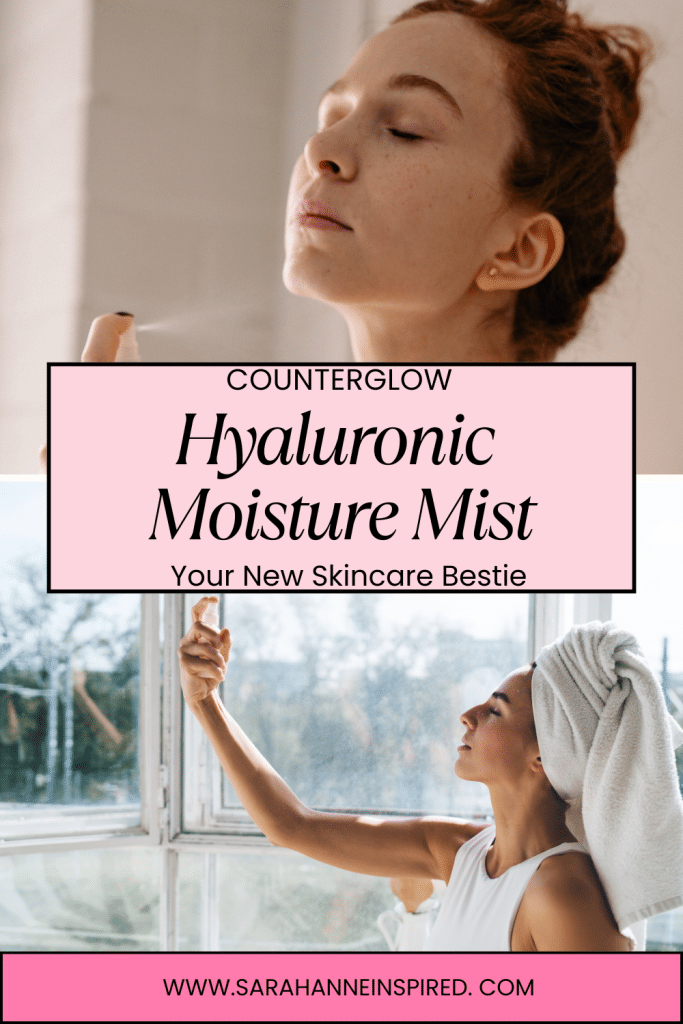 counterglow hyaluronic moisture mist, counter beauty products, counterglow silky skin cleanser, beautycounter