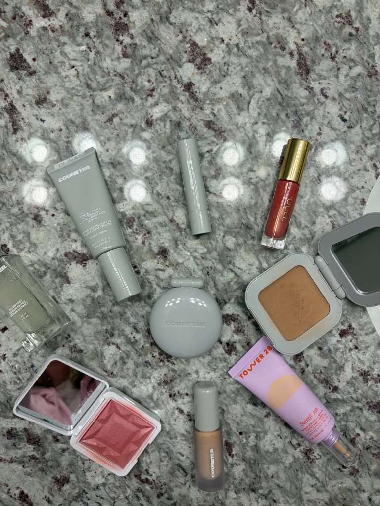 clean summer skincare, clean summer makeup, counter dew skin tinted moisturizer, counter concealer
