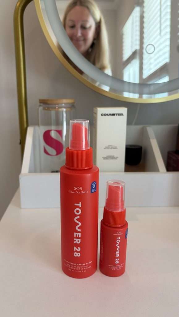Tower 28 SOS Spray Review, Tower 28 SOS spray, Tower 28 facial spray review, Tower 28 hypochlorous acid spray, Tower 28 SOS spray for redness